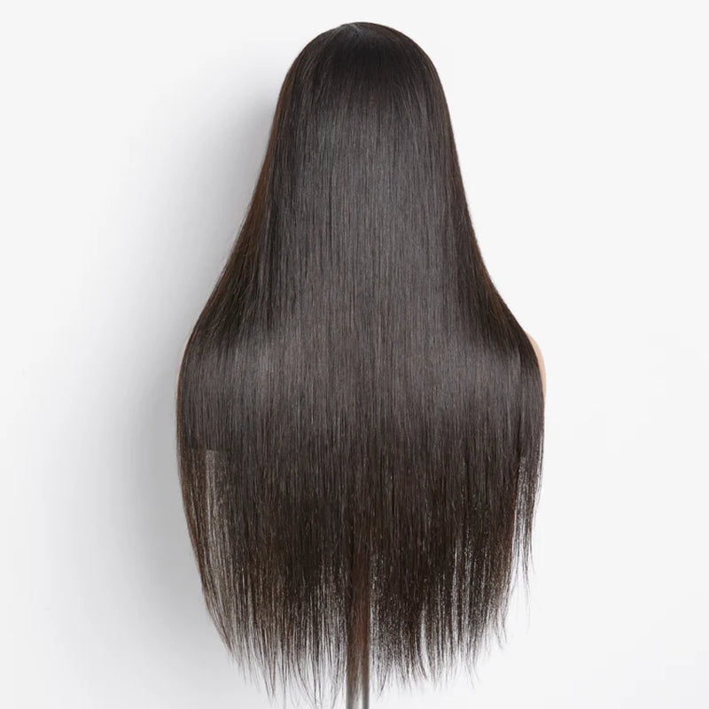 Glueless 3D Cap Pre-Bleached Straight 13X4 Transparent Lace Front Wig 150% Density