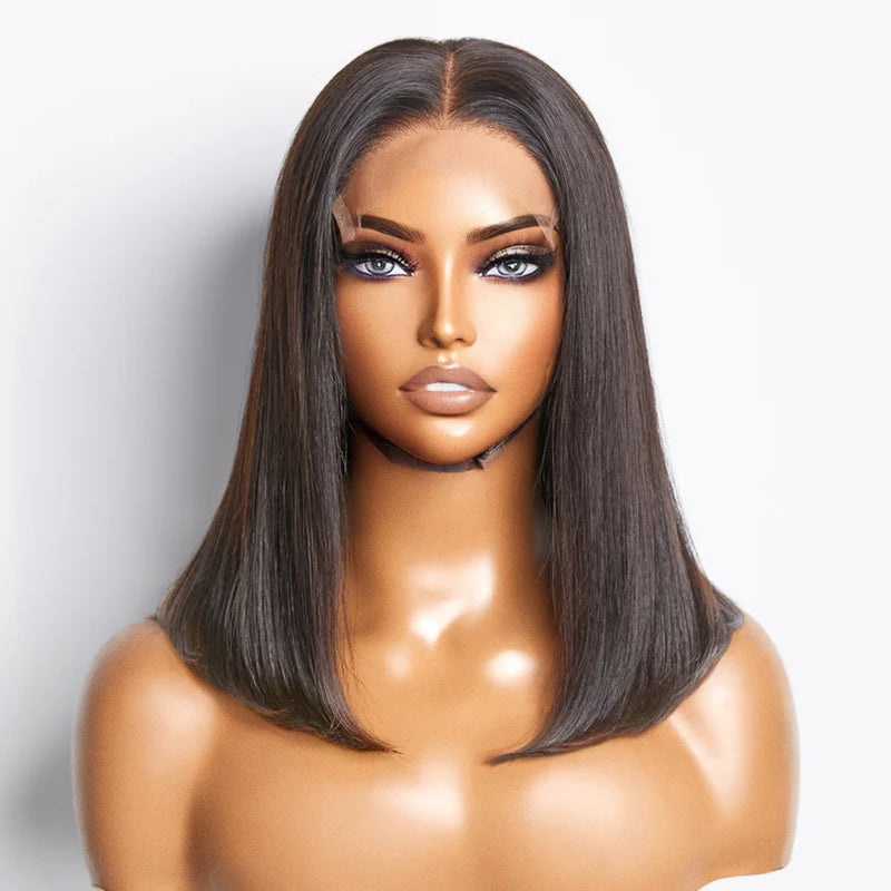 5X5 Glueless Lace Closure Bob Wig 150% Density Straight