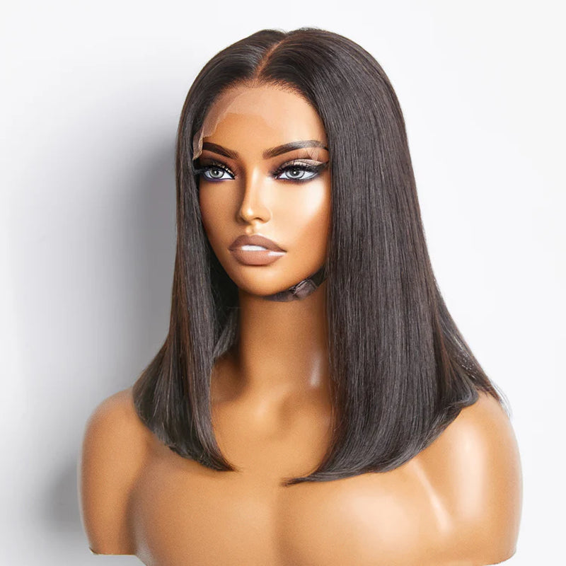 5X5 Glueless Lace Closure Bob Wig 150% Density Straight